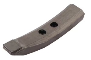 Redliczka 260x55x30 mm prawa, wzmocniona płaska, 2-otw. pasująca do Köckerling, Kramp