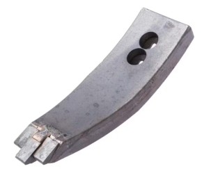 Redliczka 270x81 mm wzmocniona wygięta, 2-otw. pasująca do Väderstad, Kramp