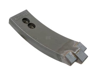 Redliczka 260x82 mm wzmocniona wygięta, 2-otw. pasująca do Väderstad, Kramp