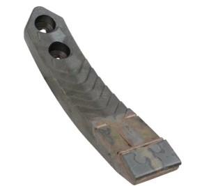 Redliczka 300x50 mm wzmocniona wygięta, 2-otw. pasująca do Kuhn, Kramp