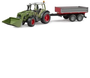 Ciągnik Fendt Vario 211 z ładowaczem czołowym i przyczepą wywrotką