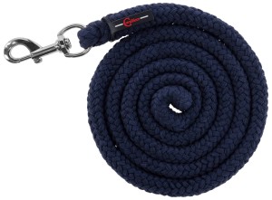 Uwiąz dla konia Doria, karabińczyk, 200 cm, granatowy, Covalliero