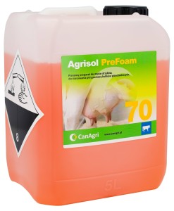 Pianowy płyn do mycia wymion Agrisol PreFoam 70, 5 kg, Can Agri