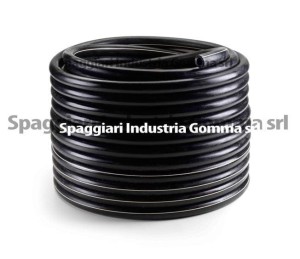 Przewód mleczny, 16 mm x 27 mm, guma, biały pasek, 20 m, Spaggiari