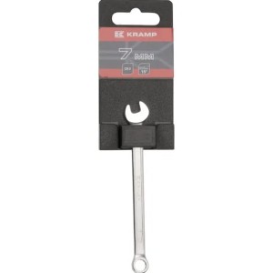 Klucz płasko-oczkowy, 7 mm, Kramp