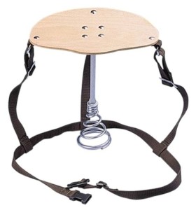 Siodełko dla dojarza, regulowane pasy, metalowa nóżka, Kerbl