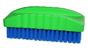 Szczotka do mycia rąk Alfa, 45 x 110 mm, zielony/niebieski