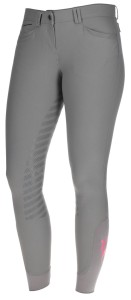 Bryczesy Janne x PinkRibbon, damskie, pełny lej, grafitowy, roz. 36, Covalliero