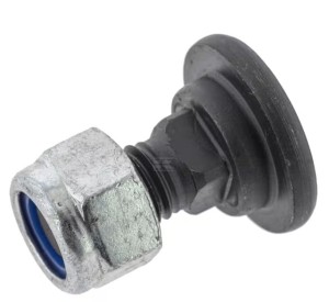 Śruba nożyka z nakrętką, M12 x 35 x 20