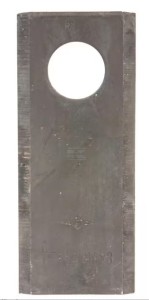 Nożyk kosiarki rotacyjnej lewy/prawy 96x40x3 mm otwór Ø 19 mm okrągły pasuje do Fella