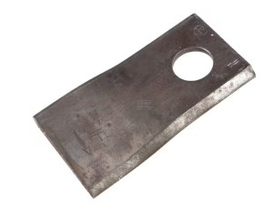 Nożyk kosiarki rotacyjnej lewy 97x48x4 mm otwór Ø 19 mm okrągły pasuje do Kongskilde JF/Stoll