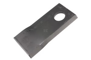 Nożyk kosiarki rotacyjnej prawy 102x48x4 mm otwór Ø 19 mm okrągły pasuje do Fella