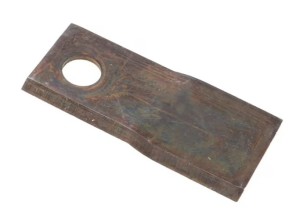 Nożyk kosiarki rotacyjnej prawy 118x48x4 mm otwór Ø 19 mm okrągły pasuje do Fella