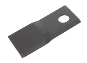 Nożyk kosiarki rotacyjnej lewy 118x48x4 mm otwór Ø 19 mm okrągły pasuje do Fella