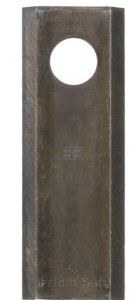 Nożyk kosiarki rotacyjnej, lewy 116x47x4 mm, otwór Ø 20.5 mm