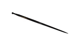 Ząb ładowacza, prosty, profil podwójne T 36x600 mm końcówka szpiczasta z nakrętką M22x1.5 czerwony SHW