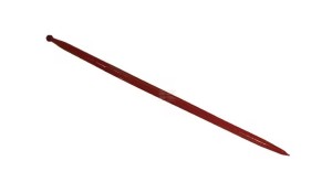 Ząb ładowacza, prosty, profil kwadratowy 44x820 mm końcówka szpiczasta z nakrętką M28x1.5 czerwony SHW