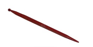 Ząb ładowacza, prosty, profil kwadratowy 50x1100 mm końcówka szpiczasta z nakrętką M28x1.5 czerwony SHW