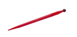 Ząb ładowacza, prosty, profil kwadratowy 44x1100 mm końcówka szpiczasta z nakrętką M28x1.5 czerwony gopart
