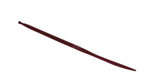 Ząb ładowacza, prosty, profil kwadratowy 36x1250 mm końcówka płaska z nakrętką M22x1.5 czerwony SHW