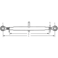 Łącznik górny z gwintem calowym, 1-1/8" 180 mm kat.2 gopart