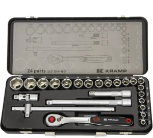 Kramp Zestaw kluczy nasadowych calowych 1/2” 24 ele.
