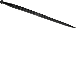 Ząb ładowacza, prosty, profil podwójne T 38x810 mm końcówka szpiczasta z nakrętką M22x1.5 czarny Battista Porteri