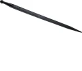 Ząb ładowacza, prosty, profil podwójne T 36x810 mm końcówka szpiczasta z nakrętką M22x1.5 czarny gopart