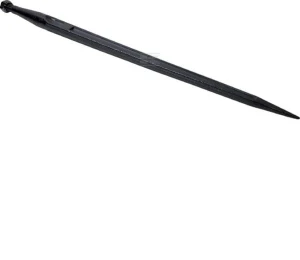Ząb ładowacza, prosty, profil podwójne T 36x810 mm końcówka szpiczasta z nakrętką M22x1.5 czarny gopart