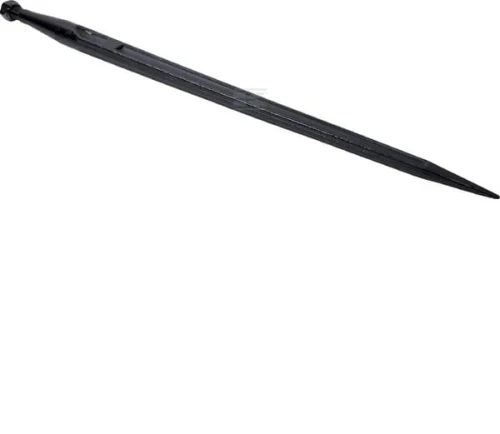 Ząb ładowacza, prosty, profil podwójne T 36x810 mm końcówka szpiczasta z nakrętką M22x1.5 czarny gopart