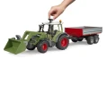 Ciągnik Fendt Vario 211 z ładowaczem czołowym i przyczepą wywrotką