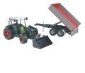 Ciągnik Claas Nectic 267 z ładowaczem i przyczepą