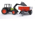 Ciągnik Claas Nectic 267 z ładowaczem i przyczepą