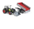 Ciągnik Claas Nectic 267 z ładowaczem i przyczepą