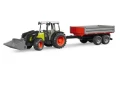 Ciągnik Claas Nectic 267 z ładowaczem i przyczepą