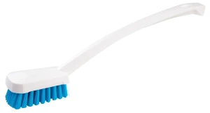 Szczotka w kształcie trapezu, z rączką, 40 cm, biały