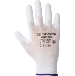 Kramp Rękawice 1.001, Białe 10/Xl
