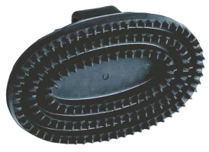 Zgrzebło dla konia, gumowe, czarny, 13,5 cm, Covalliero