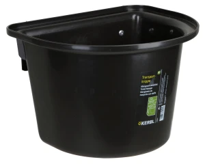 Żłób na paszę z zawiesiem, 12 l, czarny, Kerbl