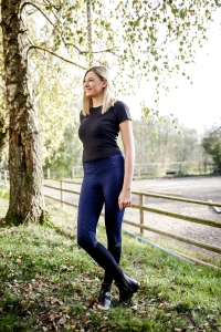 Legginsy jeździeckie Equona, damskie, granatowy, roz. 40/42, Covalliero