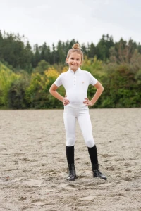 Legginsy jeździeckie ClassicStar, dziecięce, biały, roz. 128/134, Covalliero
