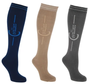 Podkolanówki jeździeckie Flex 3 pack, granatowy/ szary/ brązowy roz. 39-43, Covalliero