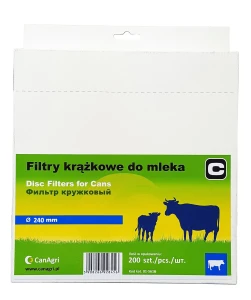 Filtr krążkowy do mleka, śr. 240 mm, 200 szt., Can Agri