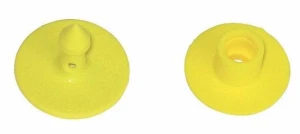 Kolczyk dla trzody Multiflex R, część męska i żeńska, żółty, czysty, Caisley
