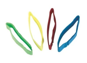 Opaska identyfikacyjna zapinana na rzep, 36 cm, tekstylna, 10 szt., różne kolory, Kerbl