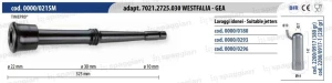 Guma strzykowa, typ Westfalia WK1 7021.2725.030, ”długa”, 10 mm, 4 szt., Spaggiari