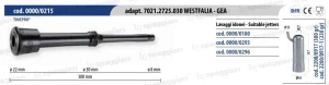 Guma strzykowa typ Westfalia WK1 7021.2725.030, ”długa”, 8 mm, 4szt., Spaggiari