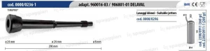 Guma strzykowa typ Alfa Laval 96001683, 92815280, krótki kubek Z", 8mm, 4szt., Spaggiari"