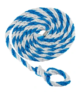 Linka transportowa dla bydła, mała pętla, 320 cm x 12 mm, biały/niebieski, Kerbl