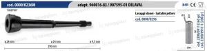 Guma strzykowa typ Alfa Laval 90759501, krótki kubek Z", 10 mm, 4szt., Spaggiari"